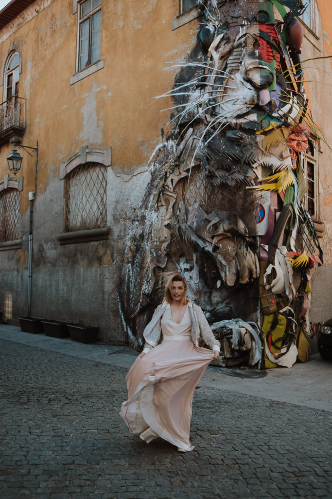 urban art rabbit at gaia - brides inspiration wedding photographer