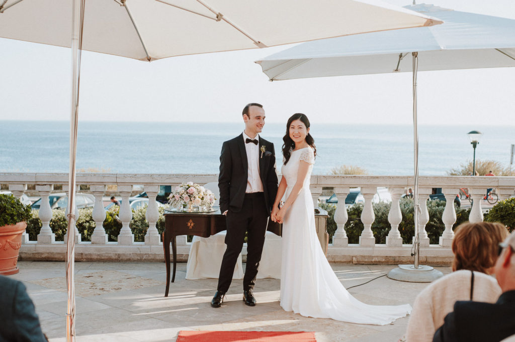 destination wedding cascais - couple after ceremony