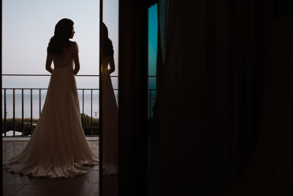 destination wedding cascais - bride portrait