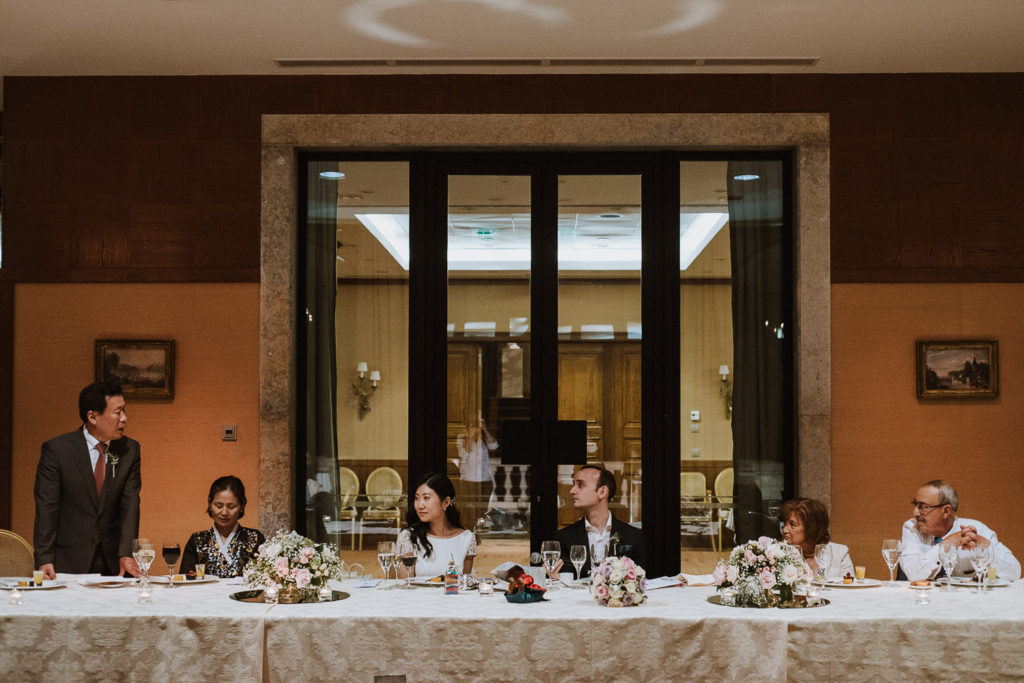 destination wedding cascais - view of the couple's dinner table