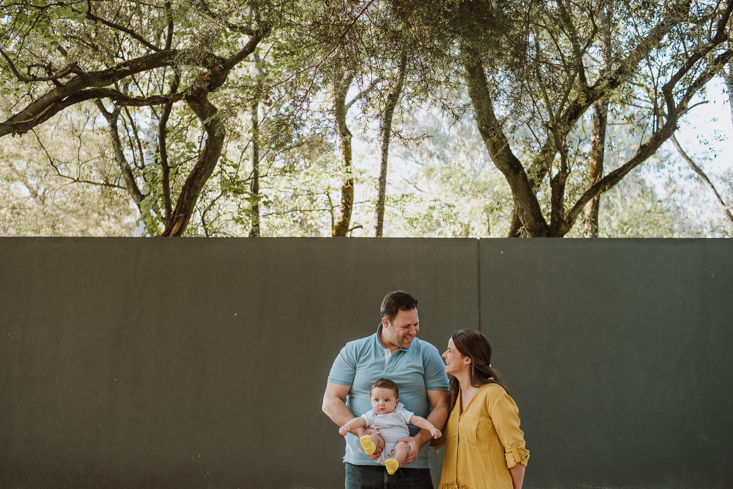 couple and baby - family wedding photographer portugal