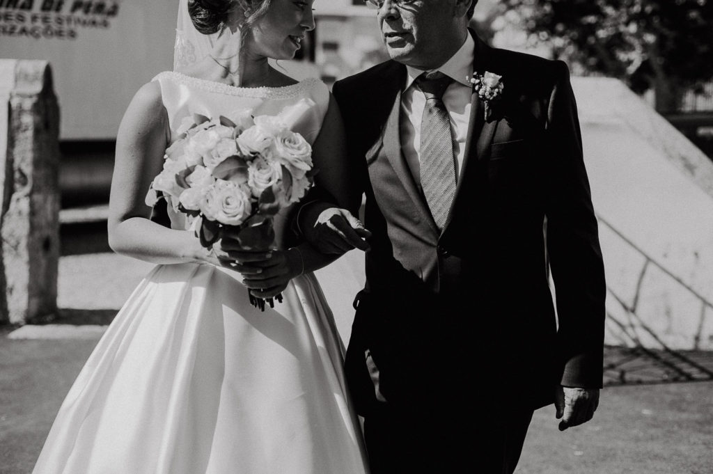 bride and father casa de reguengos wedding photographer