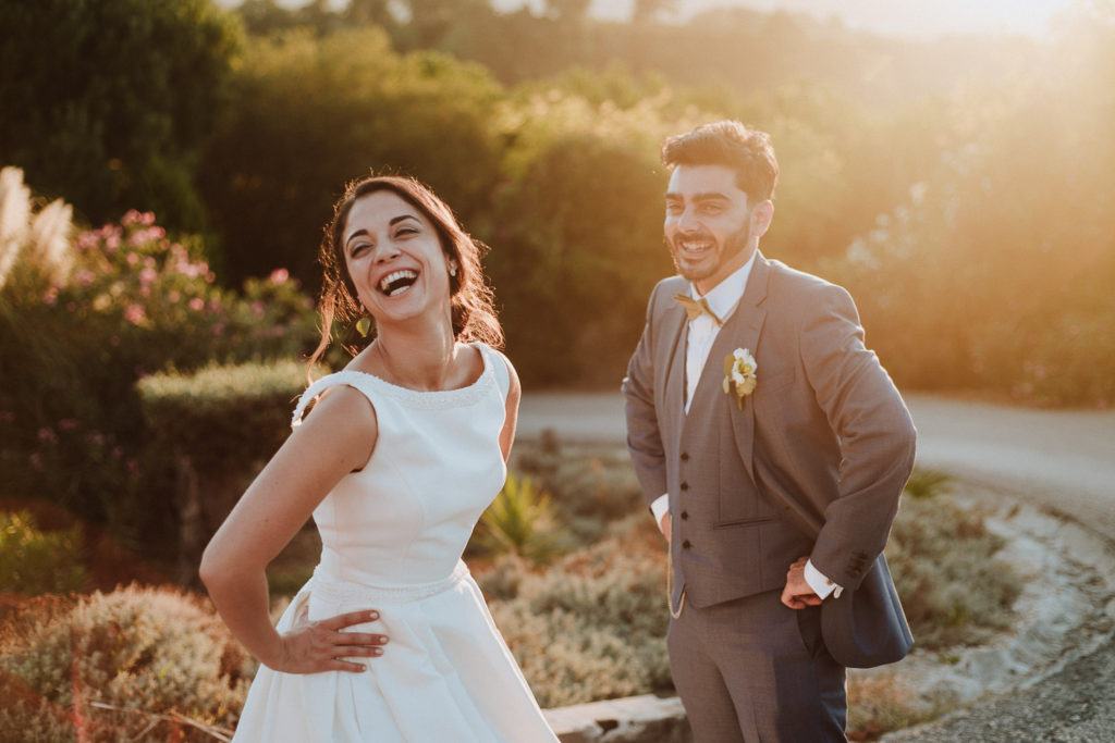 couple laughing casa de reguengos wedding photographer