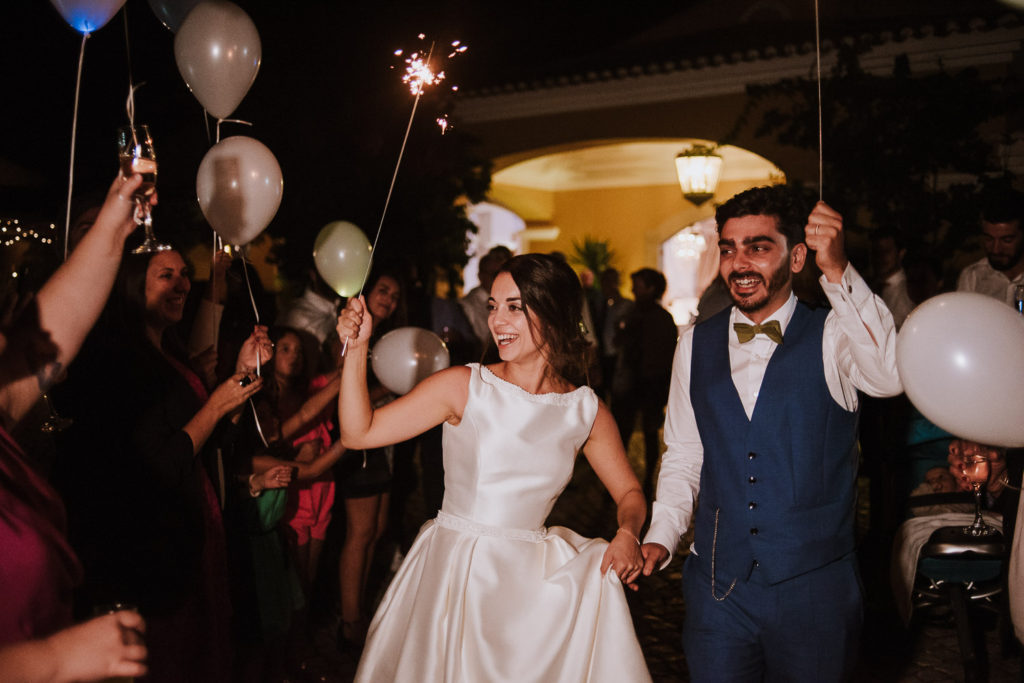 couple by night at casa de reguengos wedding photographer